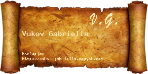 Vukov Gabriella névjegykártya
