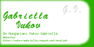 gabriella vukov business card